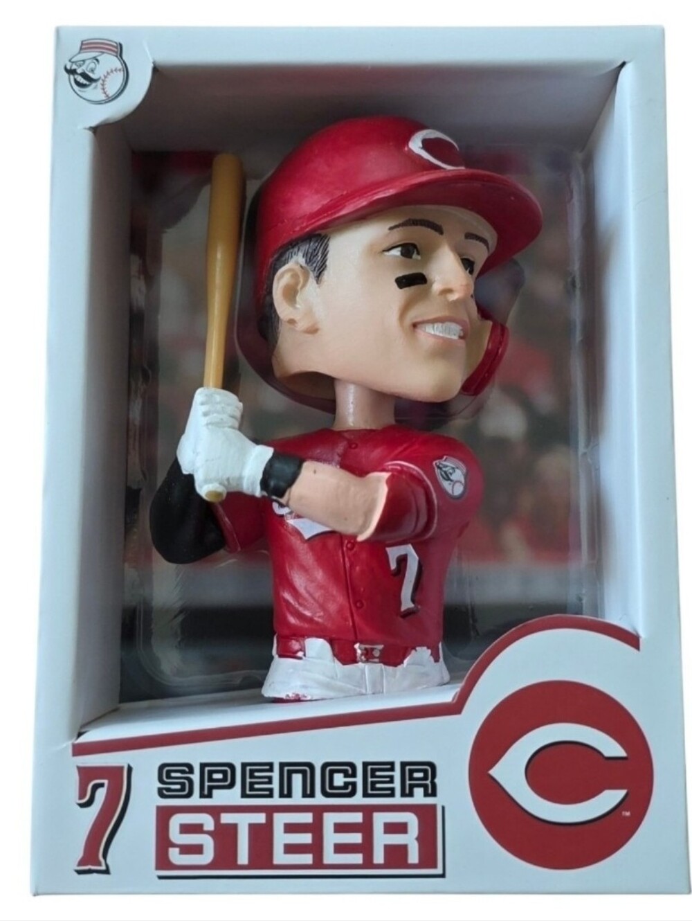Cincinnati Reds Spencer Steer Bobble Card Stadium Giveaway June 2026 NIB